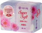 Прокладки гигиенические Sayuri Super Soft ежедневные 2 капли 15 см 36 шт