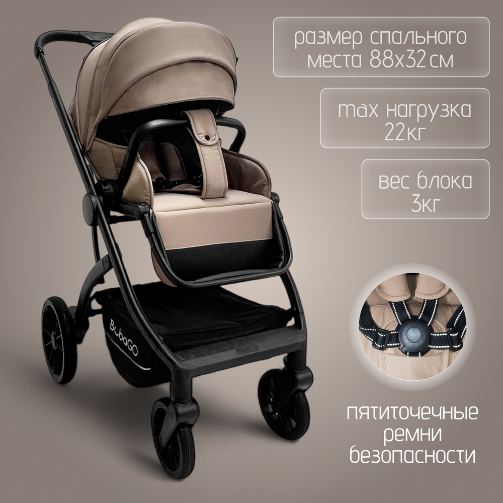 Модульная коляска BubaGO Lotta Thermo 3в1