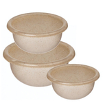 Комплект мисок "Palermo" 3 шт. (1,2л+2,1л+3,2л) с крышками (бесцветный флэк)