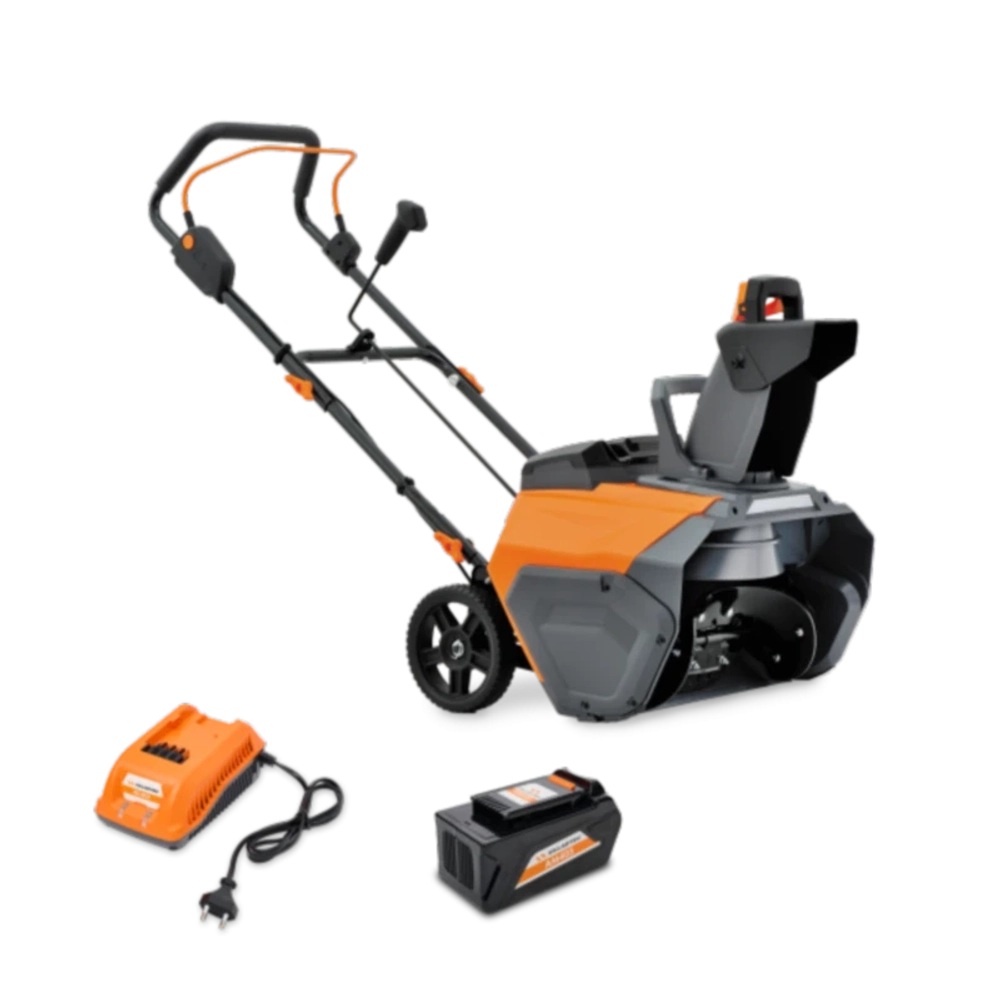 VILLARTEC WA4051 SET8 40В снегоуборщик аккумуляторный (1 x 8 Ач, ЗУ) ковш 51 см, выброс 8 м