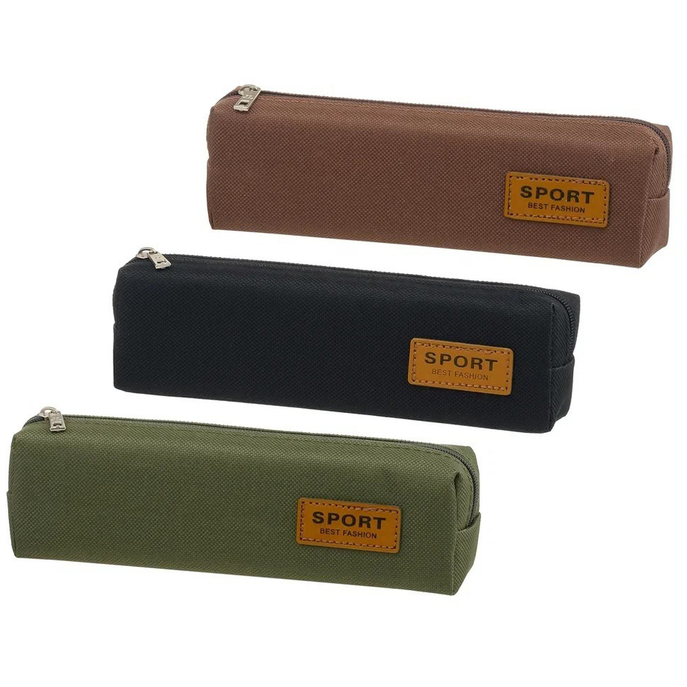 Пенал-косметичка Basir без наполнения, 19,5*6*4 см, серия "Sport", ассорти