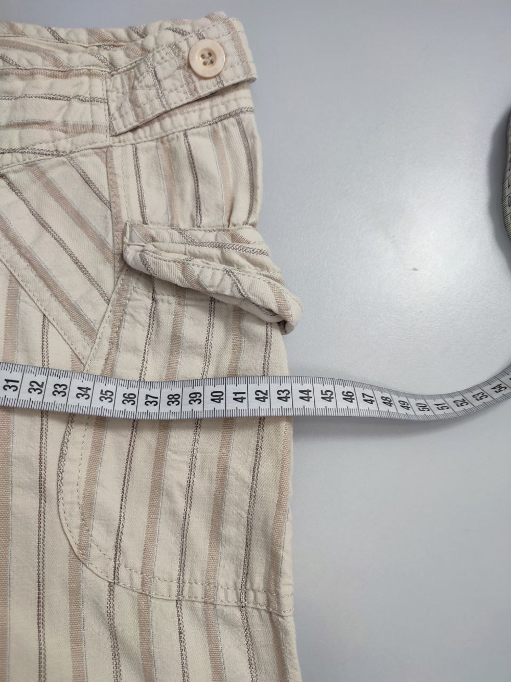 Брюки Mango из хлопка и льна 40 размер