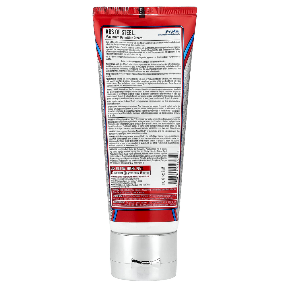 SteelFit, Abs of Steel®, крем для максимальной упругости, 100 мл (3,4 жидк. унции)