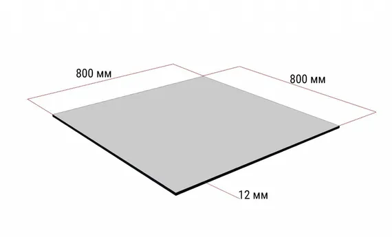 Стол Fuoz HPL, 80х80 см, индийский шесман