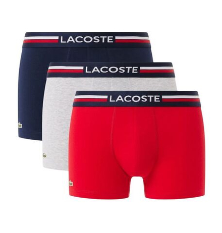 Боксерки теннисные Lacoste Stretch Cotton 3P - multicolor
