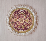 Набор декоративных гобеленовых салфеток Византия (1 шт D 54см+6 шт d 20см)