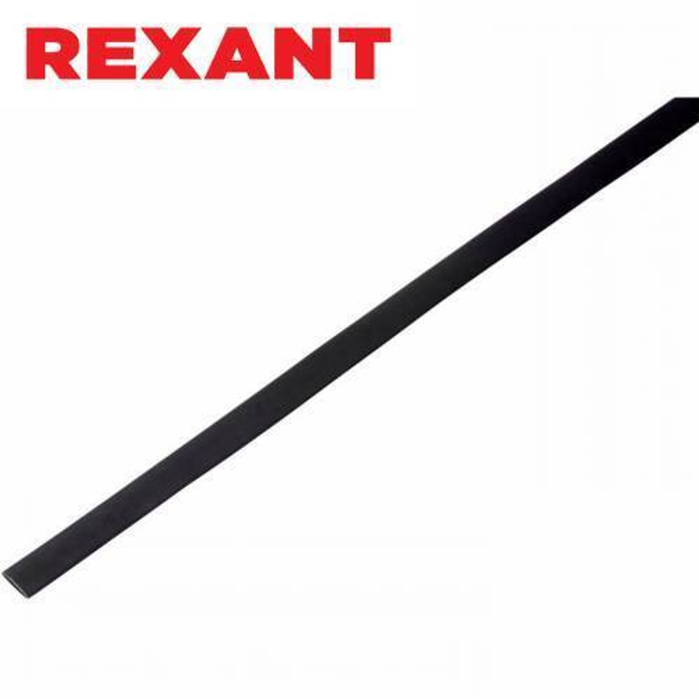5,0/2,5 мм 1м термоусаживаемая трубка черная Rexant/20-5006