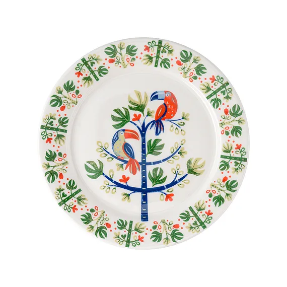 Набор тарелок toucan из коллекции birds of paradise в подарочной упаковке, D18 см, 2 шт.