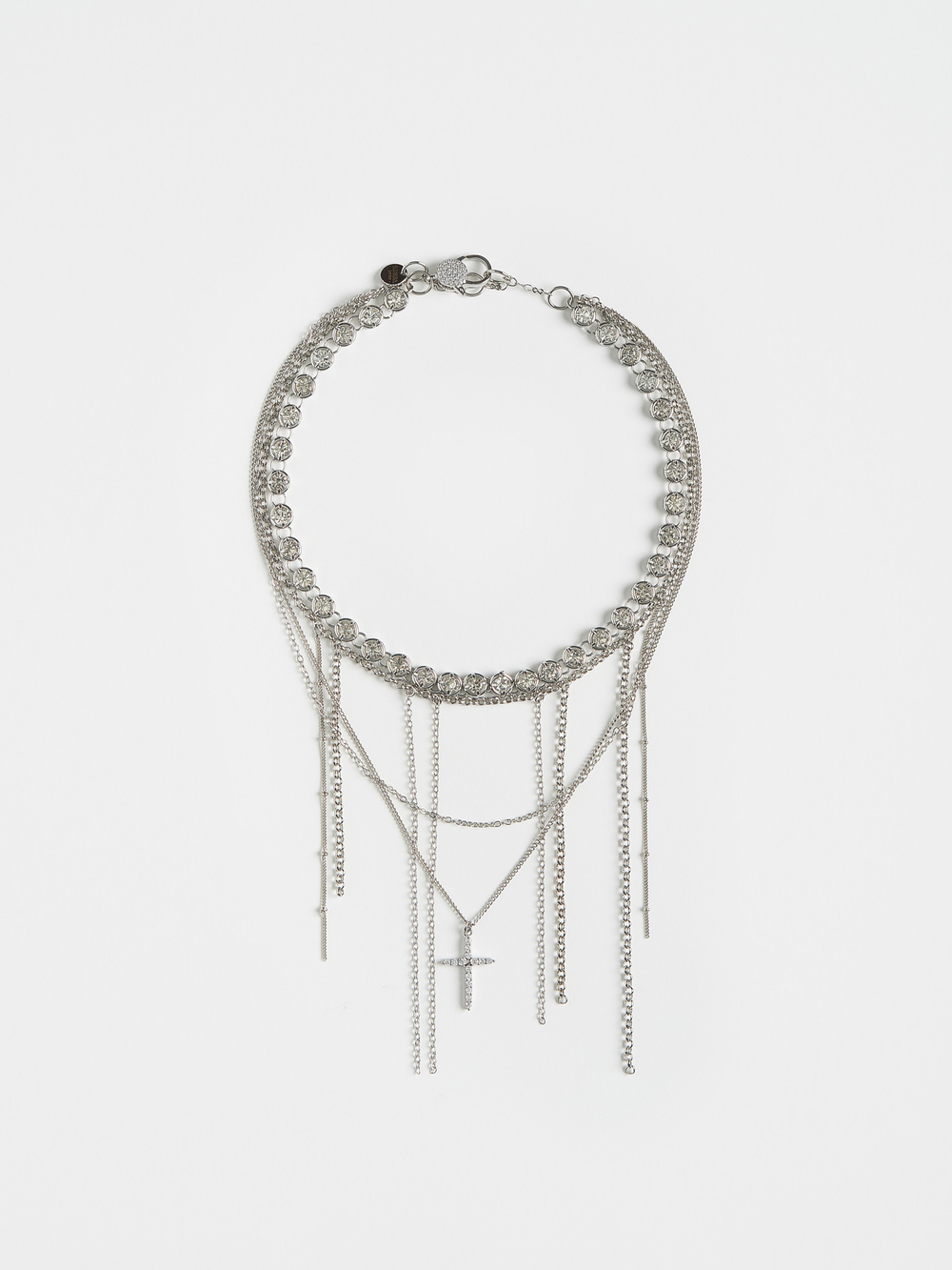 Колье "Rich Cross" Silver