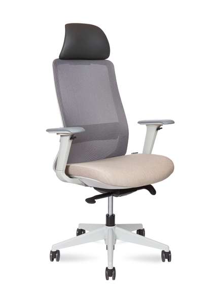 Кресло руководителя Como Grey Beige