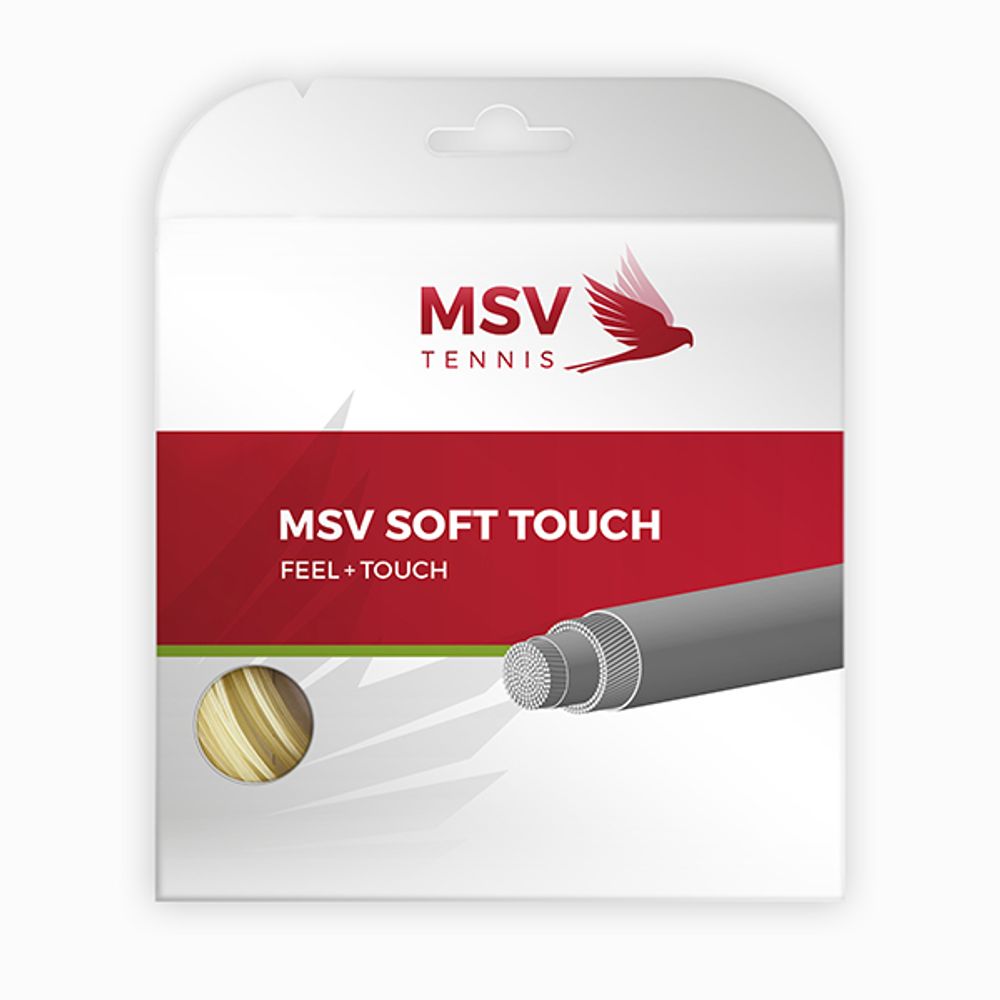 MSV Soft Touch Tennis String 12m 1,30mm natural