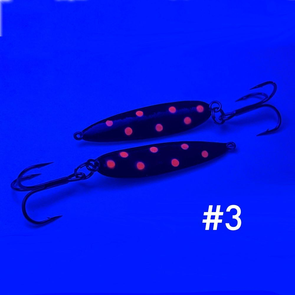 Блесна (пилькер) ЖОР "Алтынка" цветная с тройником (50мм, 13гр), Нейзильбер