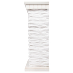 Портал Firelight Porto 25 камень белый, шпон беленый дуб