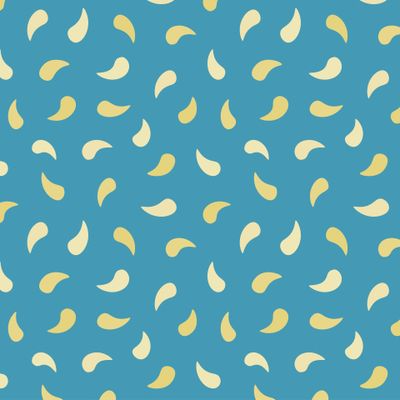 Желтые капли на голубом фоне