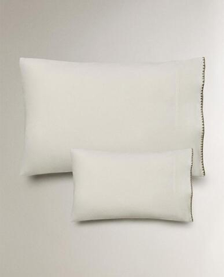 ZARA HOME ДЕТСКАЯ НАВОЛОЧКА С ВЫШИВКОЙ, ЗЕЛЕНЫЙ