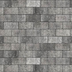 Тротуарная плитка ПРЯМОУГОЛЬНИК 200x100 мм - Листопад гранит Антрацит