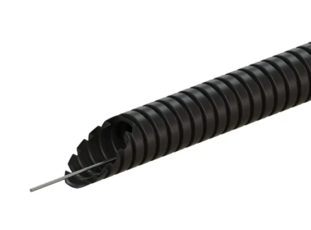 Труба гофрированная 20мм ПНД черная с зондом IEK 25м