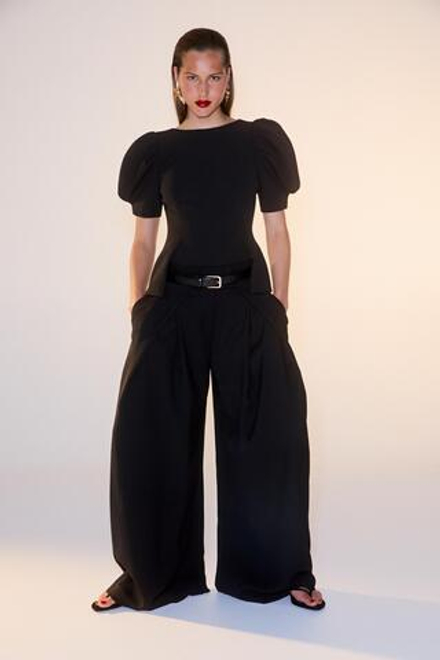 ZARA АТЛАСНЫЕ БОСОНОЖКИ НА КАБЛУКЕ KITTEN, ЧЕРНЫЙ