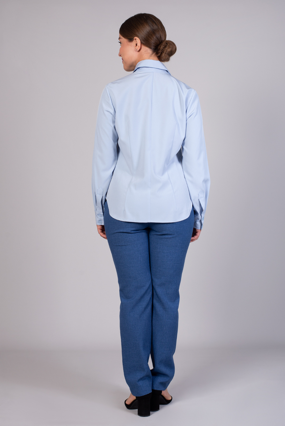 Блузка женская 2553АП, голубой #86Гол092553АП