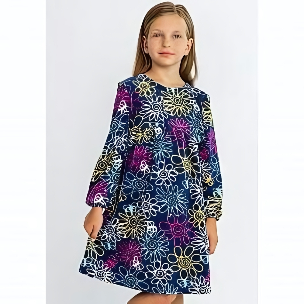 Платье велюр 1417900102 р.92-98 (Юлла)