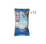 Clif Bar -Протеиновые батончики с  шоколадной крошкой — Сделано из органического овса — 10 г белка — Не содержит ГМО — На растительной основе — Энергетические батончики — 12 штук в упаковке