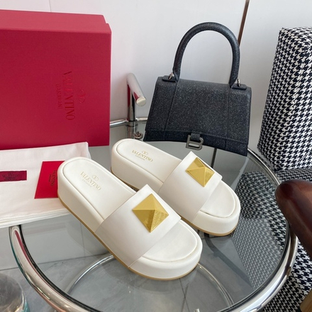 Valentino Roman Stud Slide Sandal