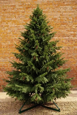 Искусственная ель Сказочная с шишками 3 м., 100% литая хвоя, ПромЕлка (31300)