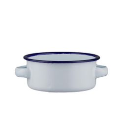 Кастрюля для подачи 11,3 см h4,7 см 350 мл круглая Blue Rim эмалированая сталь SUNNEX [1]