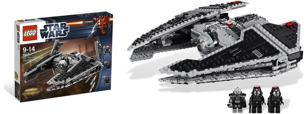 LEGO Star Wars: Ситхский перехватчик класса «Фурия» 9500 — Sith Fury-class Interceptor — Лего Стар ворз Звёздные войны