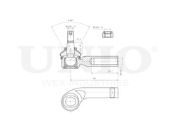 Наконечник рулевой левый UNIO SSP-10182
