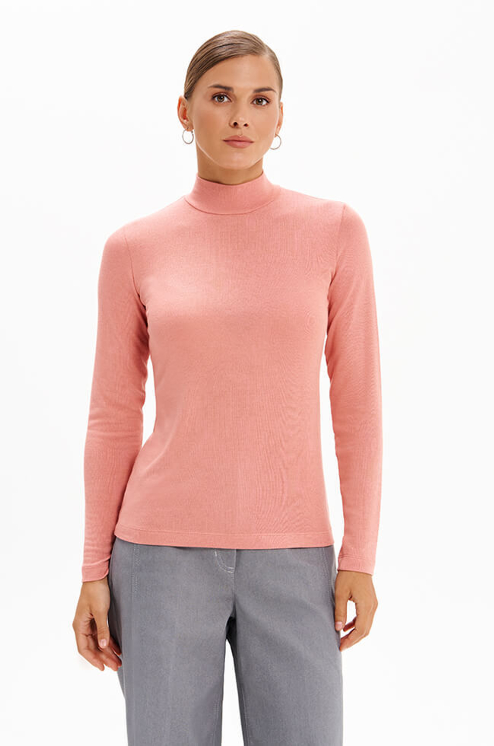 23341 Водолазка женская (пепельно-розовый)