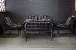 Комплект мебели из искусственного ротанга Мэдисон НЬЮ (Medison) Family Set NEW с подушками на сидение и спинку