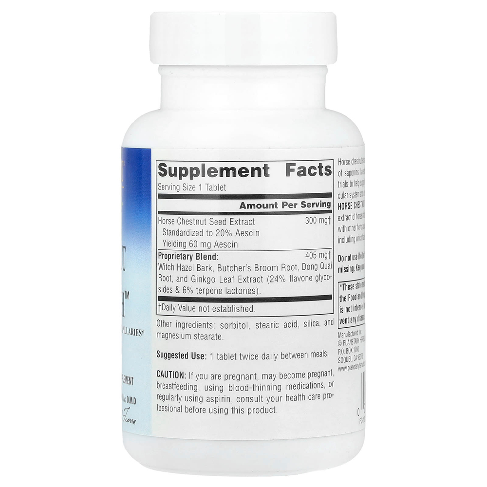 Planetary Herbals, Конский каштан Vein Strength ™, 705 мг, 90 таблеток