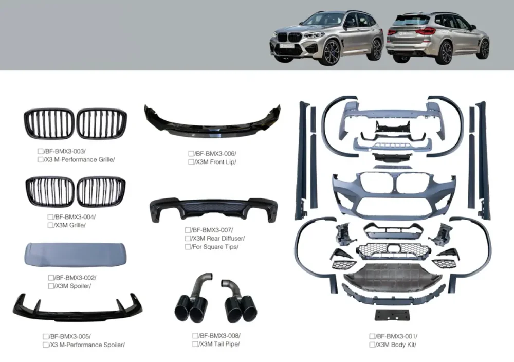 Обвес переделка для BMW X3 G01 в X3M F97 БМВ