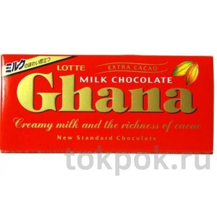 Шоколад молочный Гана Lotte Ghana, 70 гр