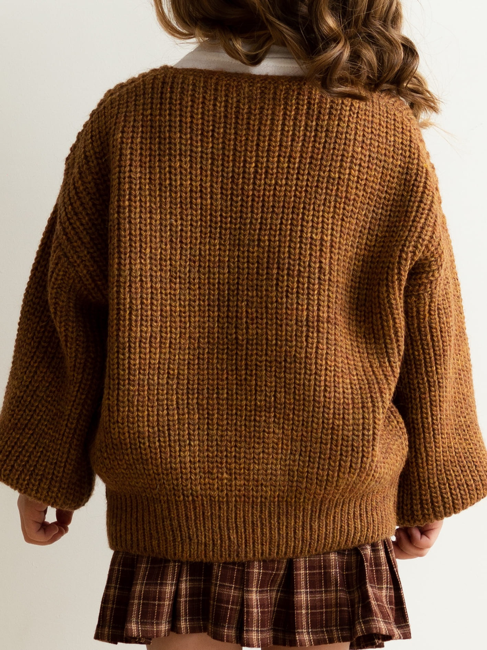 Кардиган с бантиками, Горчичный