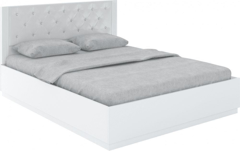 Кровать двухспальная с подъемным механизмом 140х200 см Тиффани, Белый Поры Дерева, RINNER мебельная фабрика