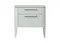 Тумба прикроватная Type oak 2 ящика ширина 50 см (светло-серый)