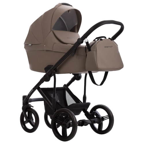 Коляска 2в1 Bebetto MAGNUM LIGHT PRO light pro 05 (т.бежевая кожа)