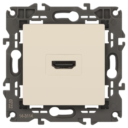 14-3114-02 ЭРА Розетка HDMI, IP20, Эра Elegance, сл.кость
