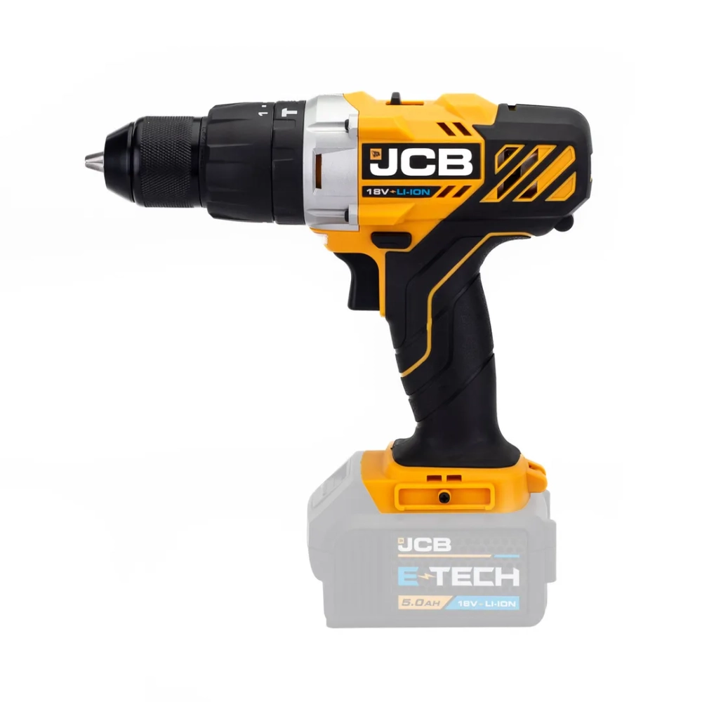 Дрель-шуруповерт аккумуляторная 18V, max 45Nm, без аккумулятора JCB JCB-18CD-B-E