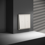 Выключатель встраиваемый VOLTUM S70 для жалюзи 10А, (кашемир)