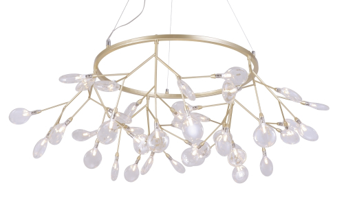 Подвесной светильник Crystal Lux EVITA SP45 D GOLD/TRANSPARENT