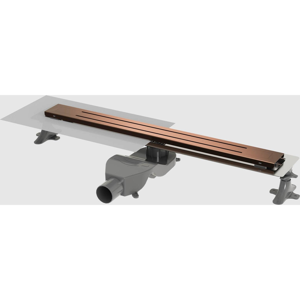 Душевой лоток Boheme Premium Trendy 80см 983-80-CB нержавеющая сталь COPPER BRUSHED