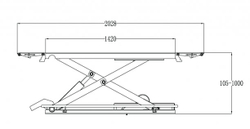 FLYING F6010 380V C Подъёмник электрогидравлический ножничный, 3 т