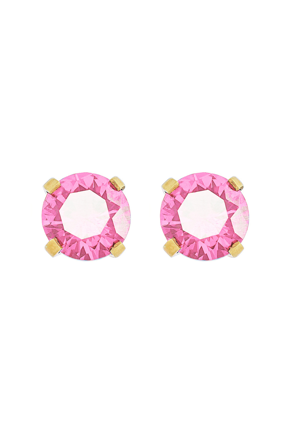 Серьги из серебра со вставками из розовых фианитов