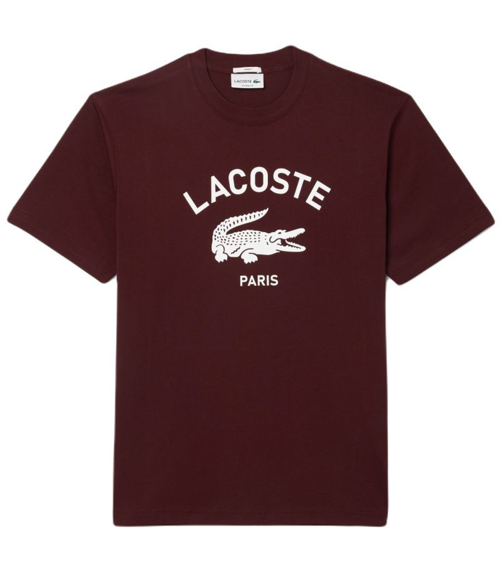 Теннисная футболка Lacoste Signature Print Cotton