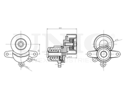 Ролик с натяжителем приводного ремня UNIO TNS-10210