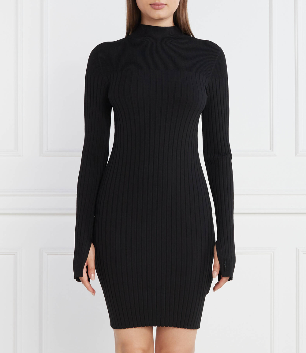 Платье ICONIC RIB KNIT LS Calvin Klein - черный(K20K206119)