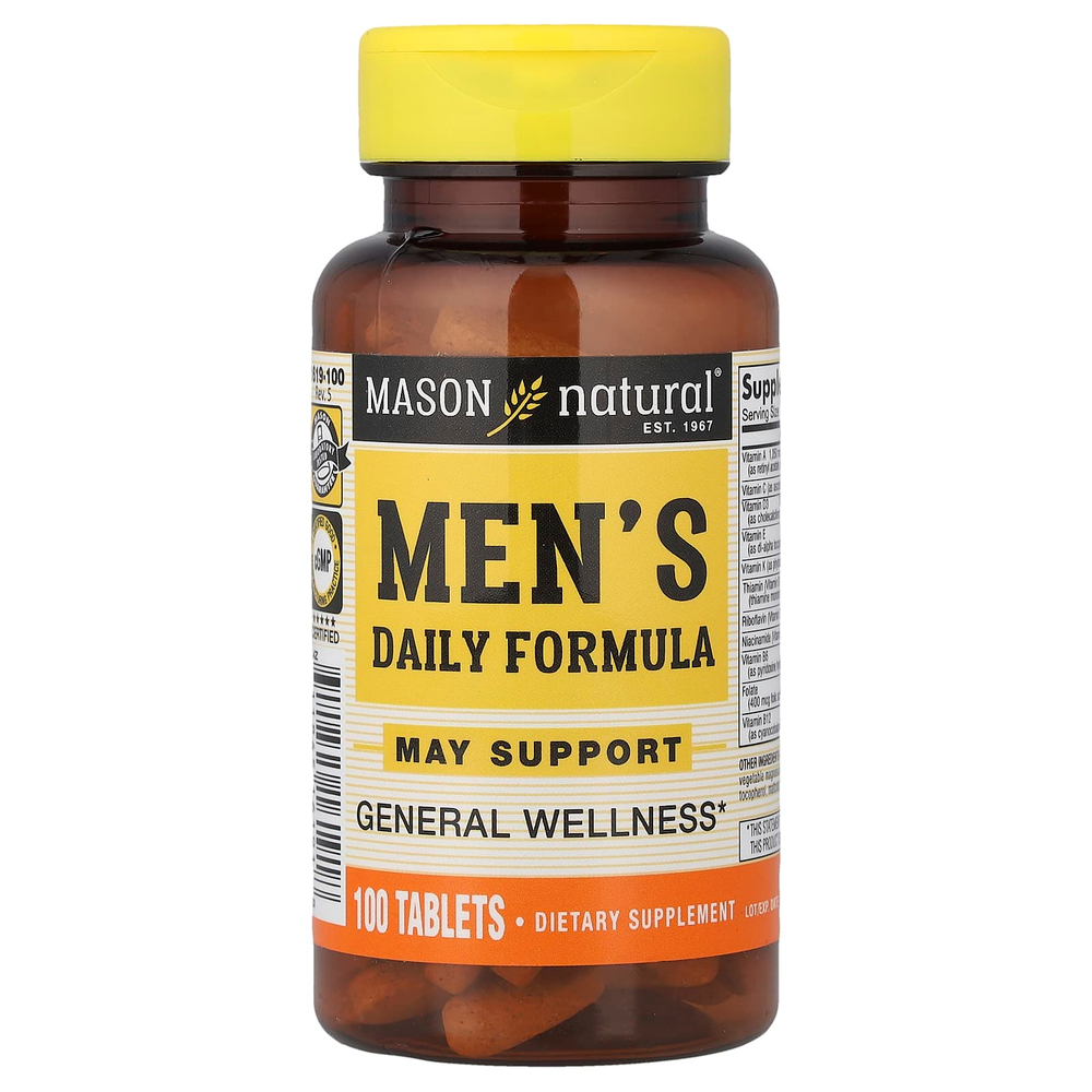 Mason Natural, Ежедневная формула для мужчин, 100 таблеток